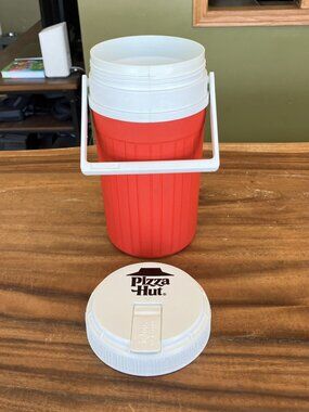 Vintage Igloo PIZZA HUT - 1/2 Gallon Water Jug Thermos Cooler Promo